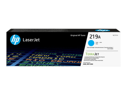 HP 219A Cyan Original LaserJet Toner Cartridge HP 219A Cyan Original LaserJet Toner Cartridge