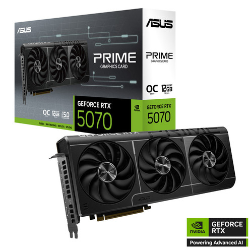 ASUS PRIME GeForce RTX 5070 OC 12GB GDDR7 (PRIME-RTX5070-O12G) grafična kartica