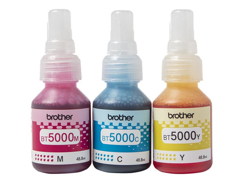 BROTHER BT5000 Ink Bottle Value Pack 1x C/M/Y