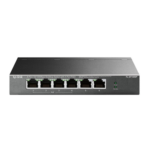 TP-LINK TL-SF1006P 6-port 10/100M Smart 4xPoE+ 67W mrežno stikalo-switch