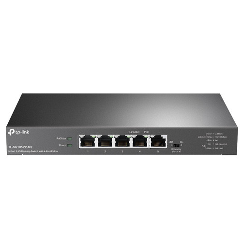 TP-LINK TL-SG105PP 5-port 2.5G Smart 2x SFP 4x PoE+ 53W mrežno stikalo switch