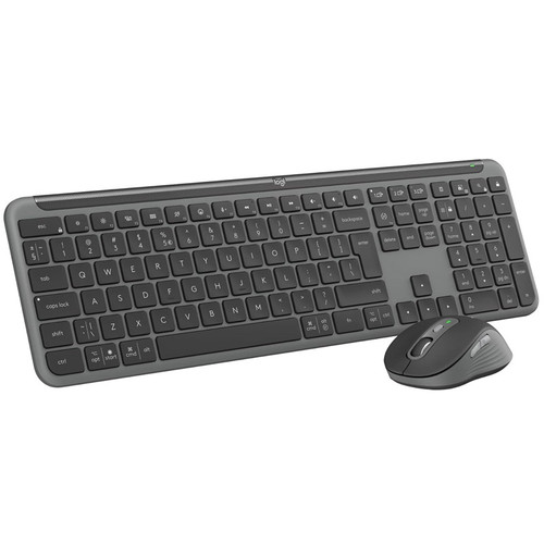 LOGITECH Signature Slim Combo MK950 črna slo tisk brezžična tipkovnica + miška