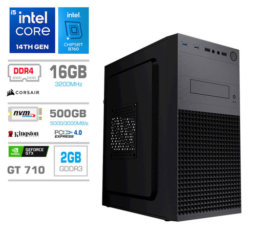 Računalnik PCX Exam i5 14400F/16GB/500GB/brez OS