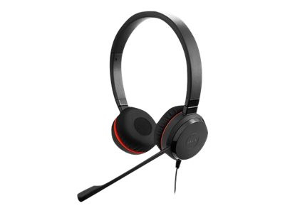 JABRA Evolve 20SE MS stereo Special Edition headset on-ear wired USB Certified for Skype for Business