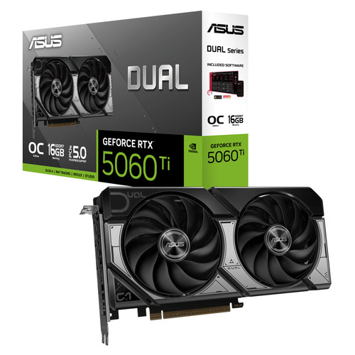 ASUS Dual GeForce RTX 5060 Ti OC 16GB GDDR7 DUAL-RTX5060TI-O16G grafična kartica