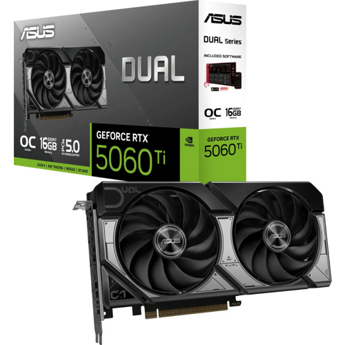 Grafična kartica ASUS Dual GeForce RTX 5060 Ti OC, 16GB GDDR7, PCI-E 5.0 DUAL-RTX5060TI-O16G