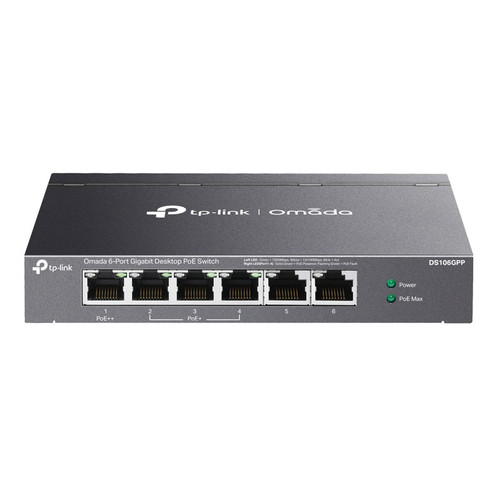 TP-LINK Omada DS106GPP 6-port gigabit 3x PoE+ 1x PoE++ unmanaged mrežno stikalo switch
