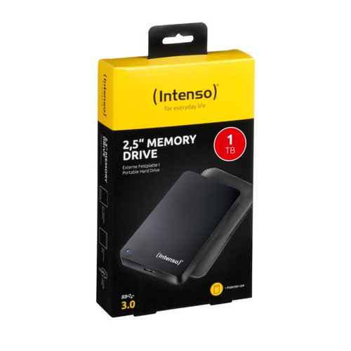 Intenso zunanji disk 1TB 2,5 Memory Drive USB 3.0 Črn + etui