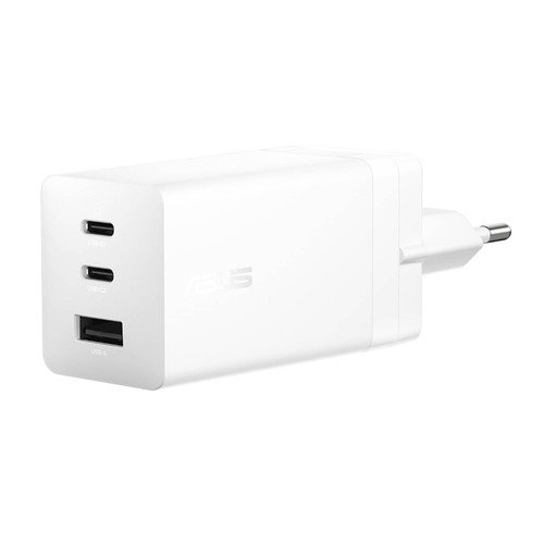 ASUS 100W USB-C GaN Charger, 2x USB-C & 1x USB-A, 100W Max, bel