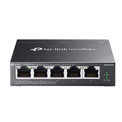 TP-LINK Omada ES205GP 5-port Gigabit (4x PoE+) RJ45 managed mrežno stikalo switch