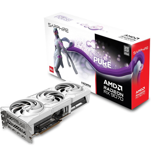 SAPPHIRE PURE Gaming Radeon RX 9070 16GB GDDR6 ARGB grafična kartica