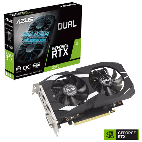 ASUS Dual GeForce RTX 3050 OC 6GB GDDR6 90YV0K60-M0NA00 grafična kartica