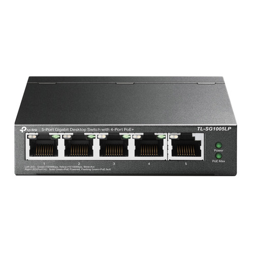 TP-LINK TL-SG1005LP 5-Port Gigabit (4x PoE+) RJ45 mrežno stikalo switch