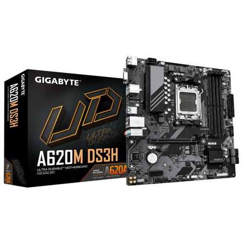 GIGABYTE A620M DS3H, DDR5, SATA3, USB3.2Gen1, DP, AM5 mATX
