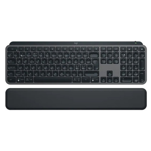 LOGITECH MX Keys S USB-C/Bluetooth brezžična osvetljena črna slovenska naslon za zapestje + tipkovnica