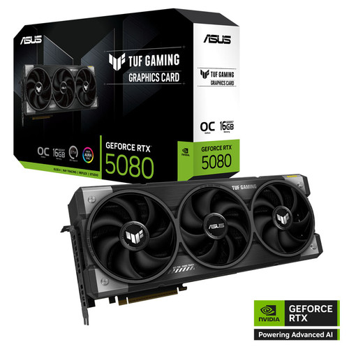 ASUS TUF Gaming GeForce RTX 5080 OC 16GB GDDR7 TUF-RTX5080-O16G-GAMING ARGB grafična kartica