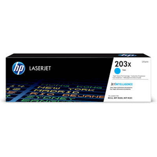 TONER HP 203X CYAN ZA COLOR LJ Pro M254dn, M365dw, MFP M280nw, M281cdw, M281fdn ZA 2.500 STRANI
