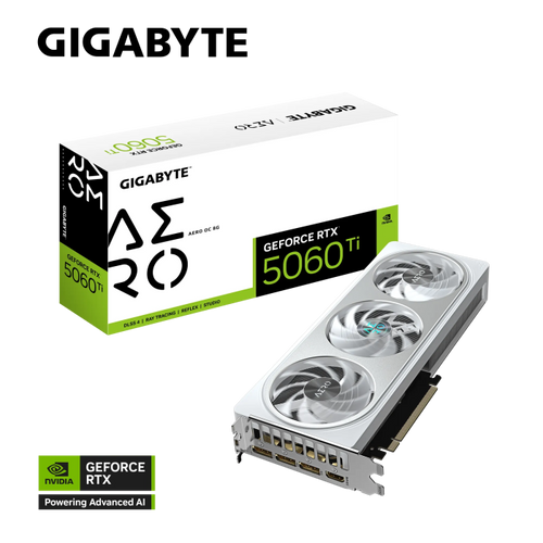 Grafična kartica GIGABYTE GeForce RTX 5060 Ti AERO OC 8G, 8GB GDDR7, PCI-E 5.0
