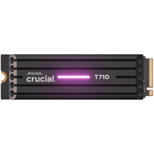 Crucial T710 2TB PCIe Gen5 NVMe 2280 M.2 SSD s hlajenjem