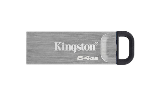USB disk Kingston 64GB DT Kyson, 3.2 Gen1, 200MB/s, kovinski, brez pokrovčka