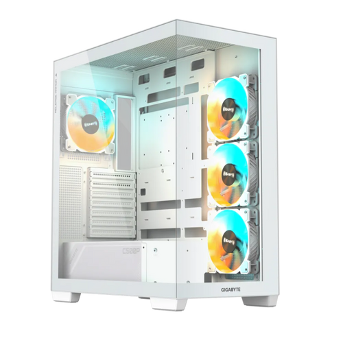 Gigabyte C500 PANORAMIC STEALTH ICE USB-C USB 3.2 Gen2 ATX ARGB osvetljeno ohišje, belo