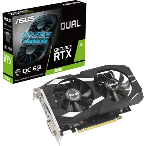 Grafična kartica ASUS GeForce RTX 3050 DUAL OC, 6GB GDDR6, PCI-E 4.0 DUAL-RTX3050-O6G