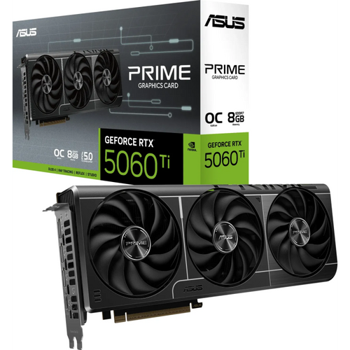 Grafična kartica ASUS Prime GeForce RTX 5060 Ti OC, 8GB GDDR7, PCI-E 5.0 PRIME-RTX5060TI-O8G