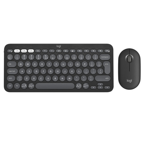 LOGITECH Pebble 2 Combo črna slo tisk brezžična tipkovnica + miška