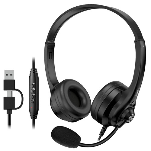 Slušalke Genius HS-235U AI,Black,USB A+C