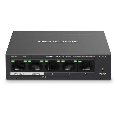 MERCUSYS MS105GP 5-port Gigabit (4x PoE+) RJ45 mrežno stikalo switch