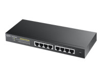 ZYXEL GS1900-8HP 8-port GbE L2 PoE Smart Switch 802.3at desktop fanless 70 Watt