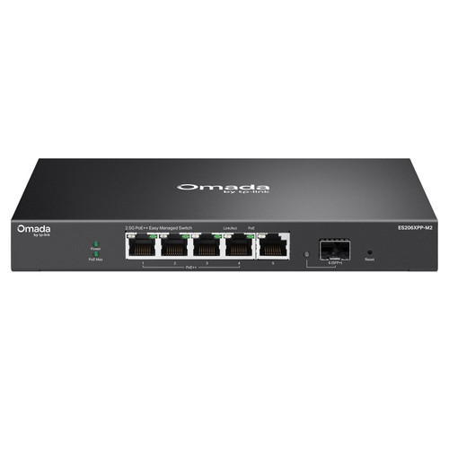 TP-LINK Omada ES206XPP-M2 5-port 2.5G RJ45 1x10GbE SFP+ 4xPoE++ L2  Easy Managed mrežno stikalo switch