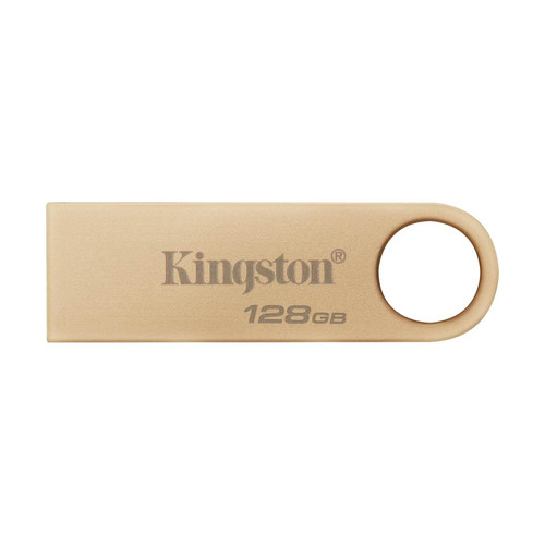 USB disk Kingston 128GB DT SE9 G3, 3.2, 220/100MB/s, kovinski, zlata barva