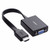 Ugreen HDMI na VGA + 3.5MM Audio+MicroUSB konverter črn - box