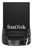 USB DISK SANDISK 32GB ULTRA FIT, 3.1/3.0, črn, micro format