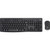 Logitech tipkovnica +miška brezžična Desktop MK295 SLO - grafitna barva SLO, silent