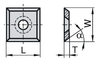 4 Sided Knife | 12mm x 12mm x 1.5mm | 1 Box - 10 pieces per box