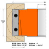 Rabbit Profile Cutter Head - 3/4" Bore
