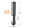 Combination Trimmer Bit 1/4" x 3/8" 0°