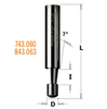 Combination Trimmer Bit 1/4" x 3/8" 7°