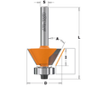 Combination Trimmer Bit 1/2" x 5/16" 22°