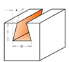 Dovetail Router Bit 5/16" x 3/8" x 9° x 1/2" Shank