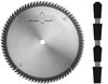 14" diameter x 1" bore x .150" kerf x 80 tooth x Triple chip grind
