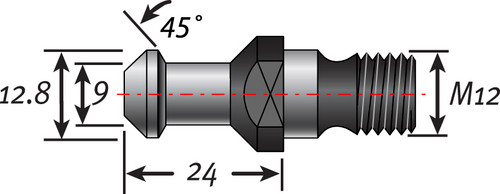 ISO30 Pull Stud | 45 Degree | Colombo Spindles