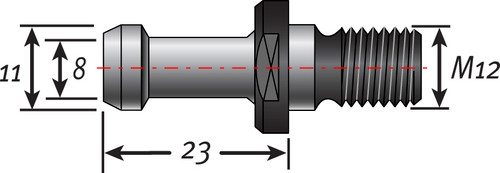 BT30 Pull Stud | 45 Degree | BT Spindles