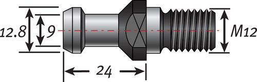 BT30 Pull Stud | Komo | BT Spindles