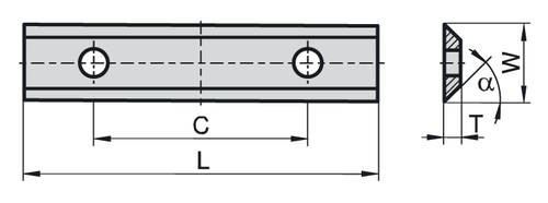 2 Sided Knife | 30mm x 12mm x 1.5mm | 1 Box - 10 knives per box