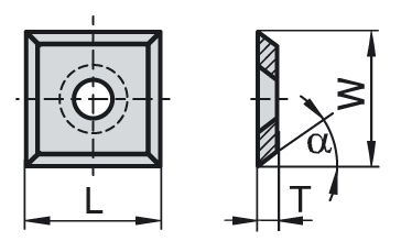4 Sided Knife | 12mm x 12mm x 1.5mm | 1 Box - 10 pieces per box