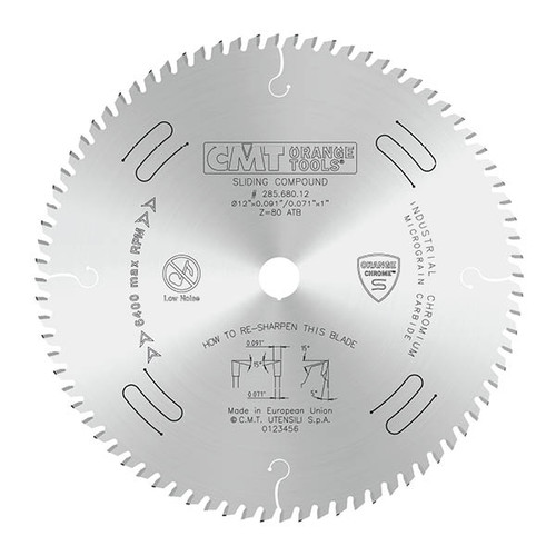 16" x 96 tooth - Industrial Low Noise Chrome Coated Circular Saw Blade