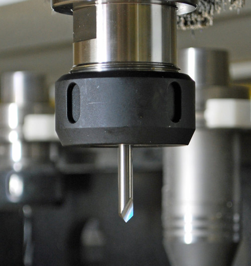 Victor Series 90° Included Angle (45° / Side) x 1/4" Shank 2 Flute V Point